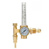 Argon Regulator Pressure Reducer 0-25LPM Flow Meter Regulator Mig Tig Flowmeter 3500PSI Gauge