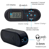 Mini Digital FM Radio with 3.5mm Earphone Jack Earphone Lanyard Portable Digital FM Radio for Elderly Sports Outdoor Music Enter