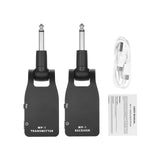 2.4G Wireless Guitar System Transmitter &amp; Receiver Built-in Rechargeable Lithium Battery 30M Transmission Range