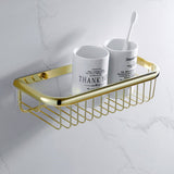 Bathroom Hardware Accessory Series Soild Brass Towel Rack Paper/Toilet Brush Holder Corner Shelf Robe Hooks Gold New Arrival