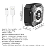 USB Rechargeable 40m Measure Digital Tape With Roll Cord Mode Laser Measure Tape High Impact Professional Measuring Tool