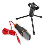 Universal Condenser Microphone 3.5mm Jack Desktop Tripod Stereo Studio Mic Professional Broadcasting Wired Mic For PC Laptop MSN