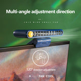 Portable Air Cooler Mini Air Conditioner Base Holder Design Personal  Fan Cooler Fan Air Cooling Fan Rechargeable Fan for Desk