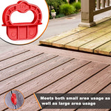 18Pcs Deck Jig Spacer Rings 1/4 Inch Composite Decking Boards Decking Boards Deck Spacers Plastic Decking Deck Tools