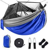 Portable Outdoor Camping Hammock with Mosquito Net High Strength Parachute Fabric Camping Hammock