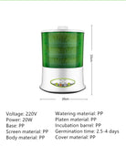 220V Electric Bean Sprouts Machine  Large Capacity Thermostat Green Seeds Growing Automatic Bean Sprout Machine