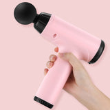 Mini Massage Gun Deep Muscle Vibration Relief Pain Relax Fitness Equipment Noise Reduction Design 4 Massage Heads Massager X104T