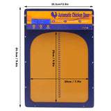 Automatic Chicken Coop Door with Timer Aluminum Alloy LED HD Display Battery Powered Auto Chicken Door Farm Chicken