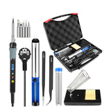 Handskit 80W Digital Tin Soldering Iron kit Soldering Iron Electric with regulator 110V 220V Multimeter welding work kits