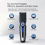 KAIRUI Multi-Function Men's Beard Trimmer Nose Hair Trimmer Body Ear Facial Mustache Trimmer Hair Clippers USB Rechargeable