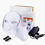 Beauty Machine 7 Colors Light LED Facial Mask With Neck Skin Rejuvenation Face Care Treatment Beauty Anti Acne Therapy Whitening