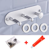 Universal Hair Dryer Holder Wall Mount Self Adhesive Black Silver Hairdryer Hanger Storage Rack For Dyson Bathroom Organizer