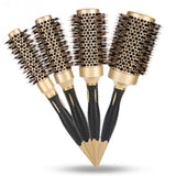 4 Sizes Professional Salon Styling Tools Round Hair Comb Hairdressing Curling Hair Brushes Comb Ceramic Iron Barrel Comb