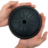 hLURU 5.5 Inch Steel Tongue Drum 6 -Tone with Travel Bag and Mallets, Percussion Instrument, Harmonic Handpan Drum