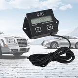 Motorcycle Engine tach Hour Meter guage 12v LCD Display Waterproof Car Motor Boat Digital Tachometer For Motorbike