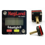 Digital Illuminated Mini Gauge 0-90psi (0-6.2bar) - Duotight 8mm 5/16 Stem 27*27mm