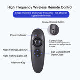 Fishing Bait Boat 500m RC Bait Boat Dual Motor Fish Finder 1.5KG Loading Support Auto Cruise/Route Correction w LED Light