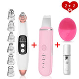 Electric Blackhead Remover Vacuum Face Ance Pore Cleaner Ultrasonic Skin Scrubber Pimple Black Head Suction Facial Washing Brush