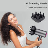 1800W Big Power Hair Dryers Hot Cold Wind with Air Collecting +Scattering Nozzle Hammer Blower Straight Hair Curls Salon Style