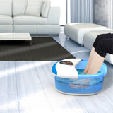 Electric Foot Spa Massager Automatic Roller Shiatsu Press Kneading Fast Heated Stress Relief for Tired Feet Bath Massage Machine