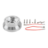 1 Set Steering Wheel Adapter Durable 6 or 5 Hole Car Steering Wheel Hub Adapter