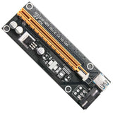 PCI-E Riser for Bitcoin Litecoin ETH Coin,6-PCS PCI-E Riser 16X 8X 4X 1X Powered Riser Adapter Card 6-Pin PCI-E to SATA