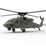 YXZNRC F09 UH60 Black Hawk 2.4G 6CH 3D6G System Dual Brushless Direct Drive Motor 1:47 Scale Flybarless RC Helicopter