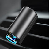 Auto Car Vent Freshener Air Fragrance Aroma Diffuser Rechargeable Ultrasonic Aromatherapy Scent Machine with 30ml oil