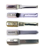 Professional Car Key Locksmith Tools  5pcs Power Key Combination Stainless Steel HU101 HU64 HU100 HON66  TOY43 Strong Key Tools