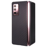 Carbon Fiber Phone Cover For Samsung Galaxy Z Fold2 Case Aramid Fiber Cover Case No Adhesive Needed Fold Shell