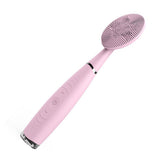 Sonic Facial Cleansing Brush Vibration Mini Face Cleaner Silicone Deep Pore Cleaning Electric Waterproof Massage