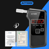 ACT2000 Professional Digital Alcohol Breath Tester Breathalyzer Analyzer Detector  Breathalizer Breathalyser LCD Screen