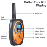 2PCS Walkie Talkies for Adults , Radio Walky with Backlit , Long Range Walkie Talkie for Family Outdoor Camping Hiking