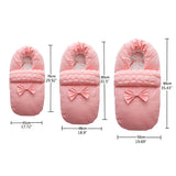 Premium New Baby Sleeping Bag Newborns Sleepsacks Blanket Envelope Bow Baby Outer Toddler Winter Warm Swaddle Stroller Wrap