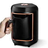600W Automatic Turkish Coffee Maker Machine Cordless Electric Coffee Pot Food Grade Moka Coffee Kettle Portable Travel American