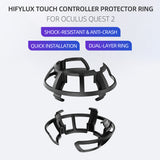 1 Pair Controller Ring Anti-Collision VR Bumper Frame Cover for Oculus Quest 2 Grip Handle Protective Accessories