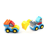 robot Big Size Diy Building Blocks Bricks 6 IN 1 Educational Block Toy Compatible Duploed Toys For Children Kids Gifts