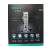 VGR Rechargeable Hair Clipper Electric Beard Hair Trimmer For Men Cordless Barber Adjustable Hair Cutting Machine