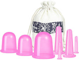 7pcs/Set Silicone Anti Cellulite Cup Vacuum therapy Body Pain Relief Massage Jars Anti Cellulite Manual Suction cup Cupping kits