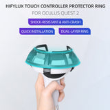 1 Pair Anti-Collision VR Grip Handle Ring Bumper Cover for Oculus Quest 2
