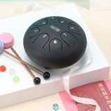 tongue Drum 6 Inch Steel Tongue Drum 8 Tone Handpan Drum Set with Sticks Carrying Bag Drum for Meditation Percussion Instruments