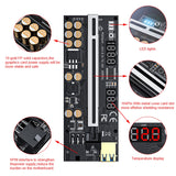 5PCS Riser 016 USB3.0 PCIE Riser PCI Express X16 Extender Adapter 016 GPU Riser Card SATA 15Pin To 6Pin Power Voltage