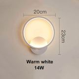 Hot selling led wall lamp indoor black and white wall lamp simple art mural indoor home decoration modern bedside wall lamp