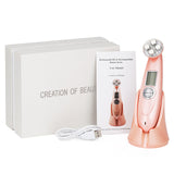 Radio Frequency EMS Mesotherapy Electroporation Facial LED Photon Skin Tightening Beauty Device Microcurrents Eye Care Massager