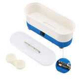 2 Pcs Ultrasonic Jewelry Cleaner Denture Eye Glasses Coins Silver Cleaning Machine Jewelry Parts Glasses, Blue+Red