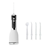 Waterproof Portable Oral Irrigator Water Flosser USB Rechargeable 4 Nozzles Water Jet Water Tank travel Dental Teeth Cleaner