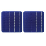 4.79W 100Pcs Portable Solar Cells Panel System Monocrystalline Silicon Battery Chargers Phone Solar Panel Cell 156*156mm Blue
