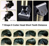 Professional Men's Hair Trimmer Clipper 0mm Baldheaded Cutter  Beard Shaving Precision Finishing Hair Cutting Machine Adult