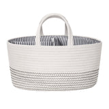 Baby Diaper Bag High Capacity Woven Portable Diaper Stackers Mummy Bag Reusable Nursery Basket Outdoor Travel Nappy Caddies