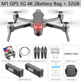 2021 New M1 pro drone HD mechanical 2-Axis gimbal camera 4K HD Camera 1.6KM control distance 5G wifi gps system supports TF card